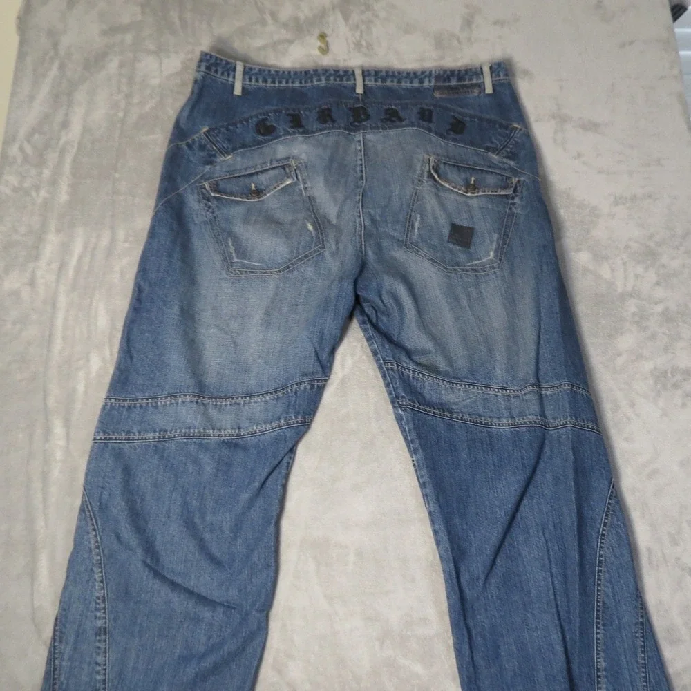 Vintage Marithe Francois Girbaud Jeans Mens  Blue Shuttle Tape Baggy Streetwear